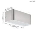 Kinkiet led nikiel mat   SANIA 4  98425 EGLO