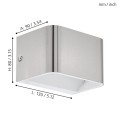 Kinkiet led nikiel mat SANIA 4  98424 EGLO