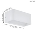 Kinkiet led biały  SANIA 4  98422 EGLO