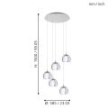 ROCAMAR  98596  lampa wisząca chrom  EGLO