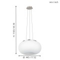 Optica lampa wisząca 86815 Eglo