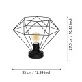 TARBES  43004  lampa sufitowa czarna  EGLO