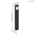 MANFRIA  98097  lampa zewnętrzna stojąca led antracyt IP44  EGLO