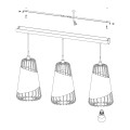 AUSTELL  49448  lampa wisząca czarno-złota  EGLO