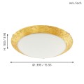 MONTENOVO  98023  plafon led złoty  EGLO