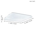 FRANIA-S  97883  plafon led z kryształowym efektem  EGLO
