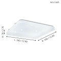 FRANIA-S  97882  plafon led z kryształowym efektem  EGLO