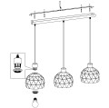 ROCCAFORTE  97846  lampa wisząca czarno-złota  EGLO
