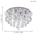 ALMONTE  97699  lampa led kryształowa IP44  EGLO