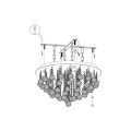 ALMONTE  97699  lampa led kryształowa IP44  EGLO