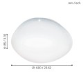 SILERAS  97578  plafon led z kryształowym efektem + pilot  EGLO