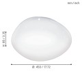 SILERAS  97577  plafon led z kryształowym efektem + pilot  EGLO