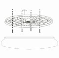 SILERAS  97577  plafon led z kryształowym efektem + pilot  EGLO
