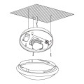 BARI-M  97531  plafon led z czujnikiem ruchu IP44  EGLO