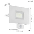 FAEDO 3  33159  lampa zewnętrzna z czujnikiem ruchu led biała  IP44  EGLO