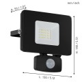 FAEDO 3  97461  lampa zewnętrzna z czujnikiem ruchu led czarna  IP44  EGLO