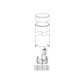 MELZO  97632  lampa stojąca zewnętrzna led czarna  IP44  EGLO