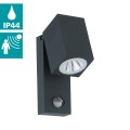 SAKEDA  96287  kinkiet zewnętrzny led z czujnikiem ruchu antracyt  IP44  EGLO