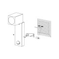 SAKEDA  96287  kinkiet zewnętrzny led z czujnikiem ruchu antracyt  IP44  EGLO