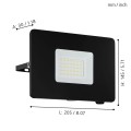 FAEDO 3  97458  lampa zewnętrzna led czarna  IP65  EGLO