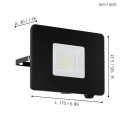 FAEDO 3  97457  lampa zewnętrzna led czarna  IP65  EGLO