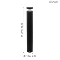 Melzo 97304 lampa stojąca czarna led IP44  Eglo