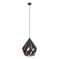 CARLTON 1 49878  LAMPA WISZĄCA CZARNO-MIEDZIANA  EGLO