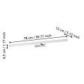 VADUMI  97083  KINKIET LED CHROM IP44  EGLO