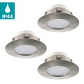 PINEDA 95823 OPRAWY DO ZABUDOWY NIKIEL MAT LED 3SZT. IP44/IP29  EGLO
