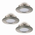 PINEDA 95823 OPRAWY DO ZABUDOWY NIKIEL MAT LED 3SZT. IP44/IP29  EGLO