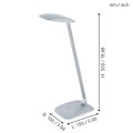 CAJERO 95694 LAMPA BIURKOWA SREBRNA DOTYKOWA LED  EGLO