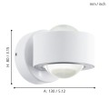 ONO 2 96048 KINKIET LED BIAŁY  EGLO