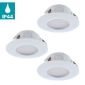 PINEDA 95821 OPRAWY DO ZABUDOWY BIAŁE LED 3SZT. IP44/IP20  EGLO