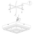 FRADELO 95659 LAMPA SUFITOWA LED KRYSZTAŁ  EGLO