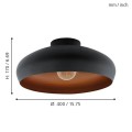 Lampa sufitowa , plafon  MOGANO 94547 EGLO