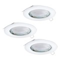 PENETO 94235 OPRAWY DO ZABUDOWY BIAŁE LED 3SZT.  EGLO