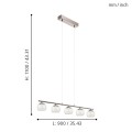 Lampa wisząca LED  ASCOLESE 94319 EGLO