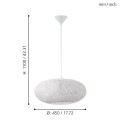 Campilo 93373 lampa wisząca Eglo