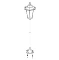LATERNA 5 22995 LAMPA STOJĄCA ZEWNĘTRZNA IP44  EGLO