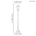 LATERNA 5 22995 LAMPA STOJĄCA ZEWNĘTRZNA IP44  EGLO