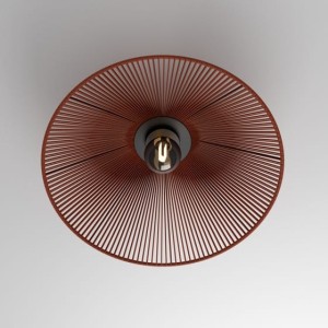 Plafon SNOP 60 E27 Phase-Control natynkowy czarny + klosz terakota 47048-E000-00-PH-R2 Aqform