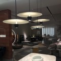 Lampa wisząca Ufo M czarna LED CCT LP-0408/1P M BK 