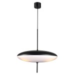 Lampa wisząca PIATTO biało-czarna 50 cm