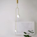 Lampa wisząca 2XG9  LOOP złota 123 cm ST-8928S brass 