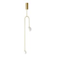 Lampa wisząca 2XG9  LOOP złota 123 cm ST-8928S brass 