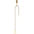 Lampa wisząca 2XG9  LOOP złota 123 cm ST-8928S brass 