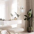Lampa wisząca Vetro 1 złota , przeźroczyste szkło 1xE14 LP-2910/1P GD  LIGHT PRESTIGE 