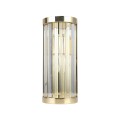 Kinkiet Vetro złoto, przeźroczyste szkło 1xE14