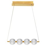 Lampa wisząca Brillant 4 złota LED CCT LP-3303/4L GD