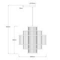 Lampa wisząca  Stela rattanowa 1xE27 LP-2026/1P